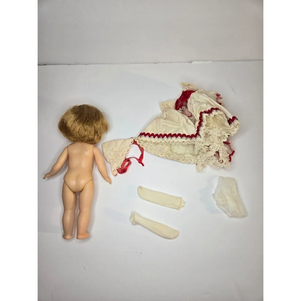 Vogue Ginny Doll Dolls of the World Ripped Dress Stain on Foot